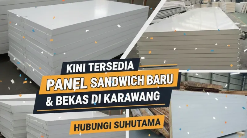 Panel Sandwich Baru dan Bekas di Karawang